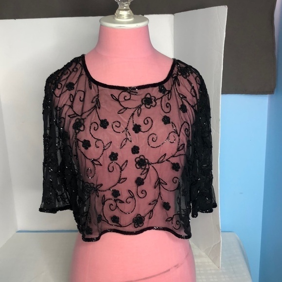 Tops - Beautiful beaded overlay